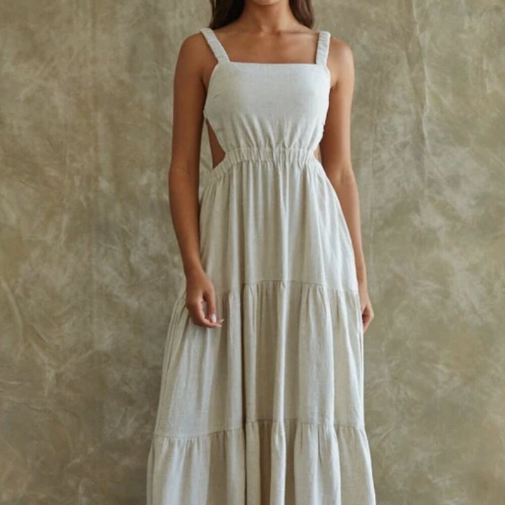 BY TOGETHER CELIA LINEN DRESS